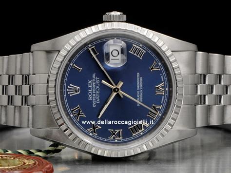 rolex datejust numeri romani quadrante blu